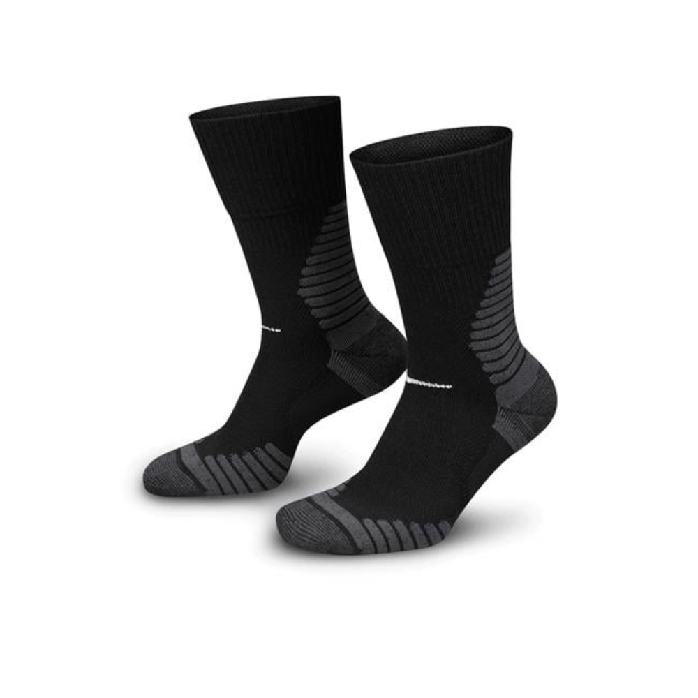 Nike Outdoor Cushioned Wool Blend Crew Socks Unisex Size Large FD8472-010 Black
